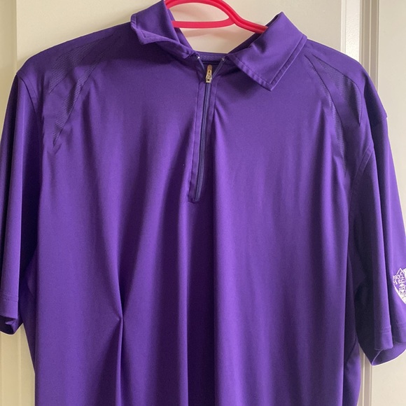 Collared Golf Tee in 10/10 shape with shoulder and back breather mesh - Picture 4 of 7